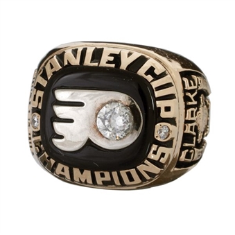 1974 Bobby Clarke Philadelphia Flyers Stanley Cup Champions Salesman Sample Ring 